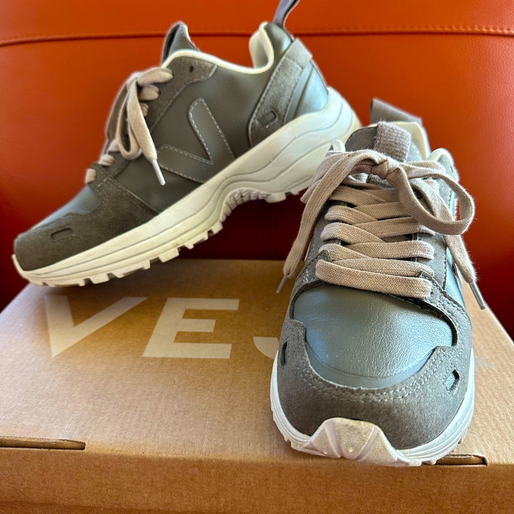 Rick Owens x VEJA Hiking Style Lace-up Sneakers